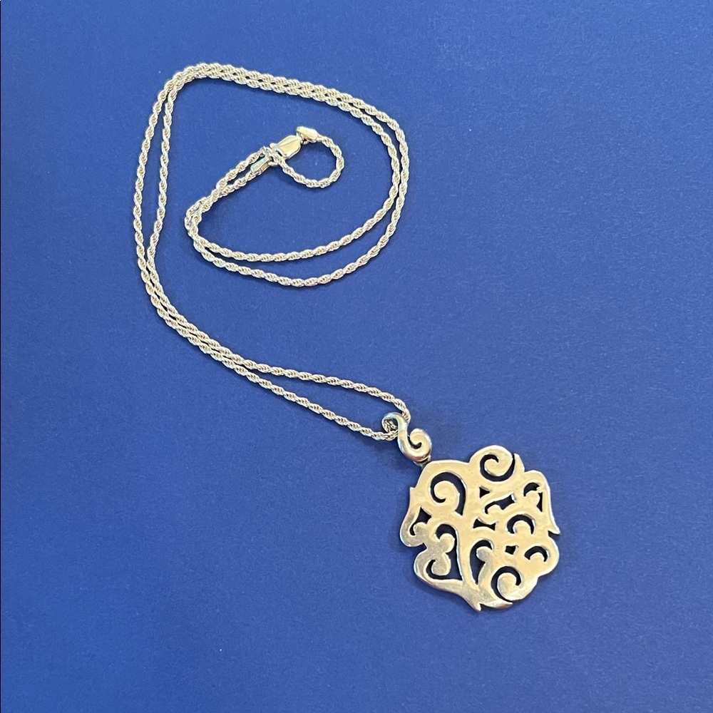 Studio Barse Silver Swirl Pendant Necklace